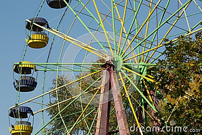 Old Ferris Wheel Stock Photo